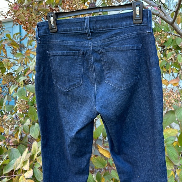 NYDJ size 4 Sheri slim embroidered distressed lift tuck tech jeans - Picture 6 of 7